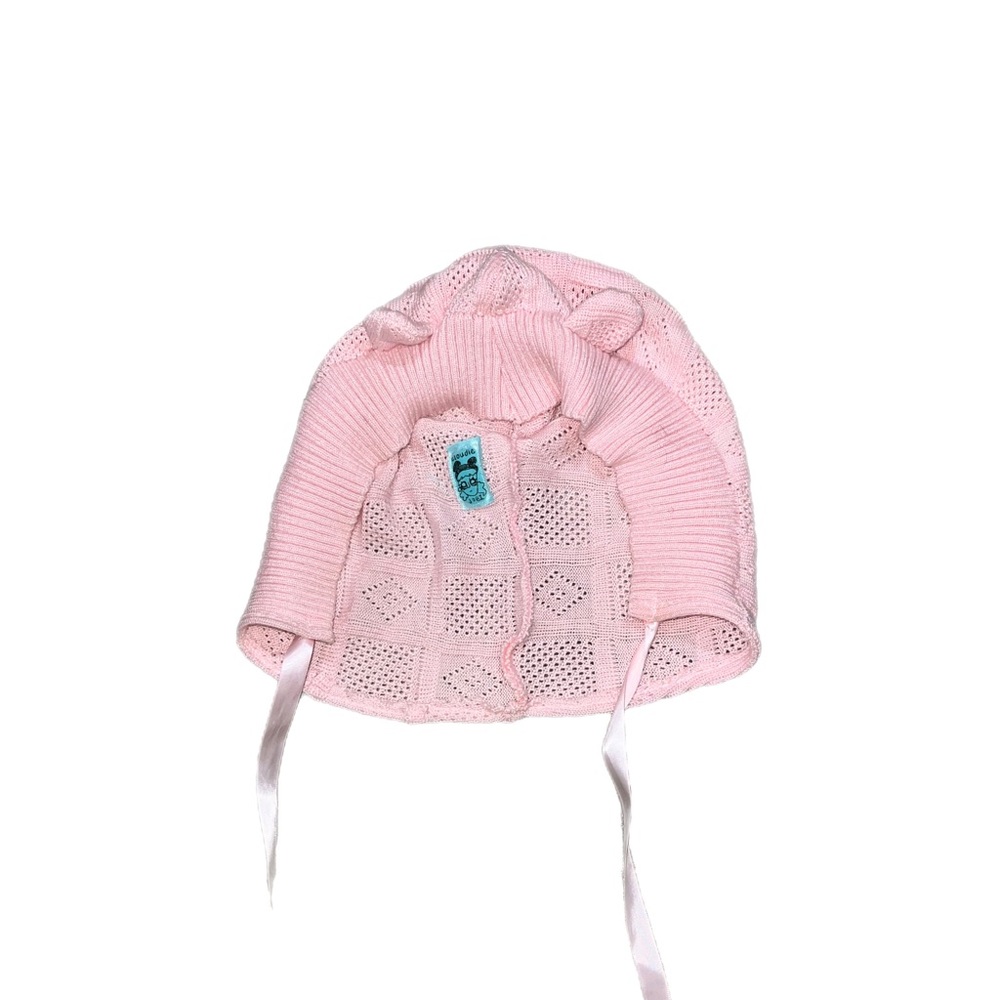 Pink Bonnet Ears Hat by Cloudiejobi